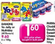 Danone Yo-Jelly Or Nutriday(All Flavours) - 100g Each