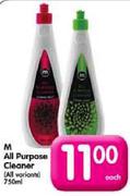 M All Purpose Cleaner(All Variants) -750ml Each