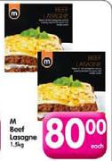 M Beef Lasagne-1.5Kg Each