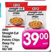 Aro Straight Cut Frozen Potato Chips Deep Fry-2.5Kg Each
