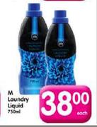 M Laundry Liquid-750ml Each