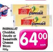 Parmalat Cheddar, Gouda Or Sweetmilk Cheese Slices-900g Each
