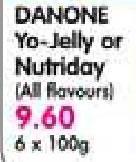 Danone Yo-Jelly Or Nutriday(All Variants)-6x100gm