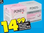 Pond's Lasting Oil Control Vanishing Cream-50ml Each