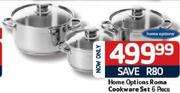 Home Options Roma Cookware Set-6 Piece