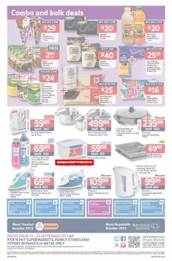 Pick N Pay KZN : Savings On Your Trolley (10 Sep - 22 Sep 2013), page 8