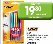 Bic Clic-Per 6 Pack
