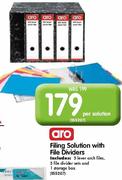 Aro Filing Solution With File Dividers-Per Solution