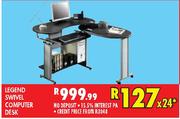 Legend Swivel Computer Desk