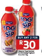 Danone Yogi Sip Low Fat Drinking Yoghurt -2X1Kg