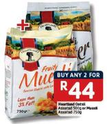 Heartland Oatsli-500g Or Muesli-750g