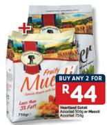 Heartland Oatsli 500gm or Muesli 750gm - 2's