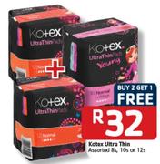 Kotex Ultra Thin-8's, 10's or 12's