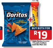Simba Doritos 150gm and Cadbury Lunch Bar Man-Size