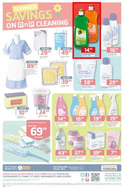 Pick N Pay : Summer Savings On Spring Cleaning (23 Sep - 6 Oct 2013), page 8