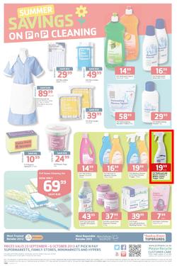 Pick N Pay : Summer Savings On Spring Cleaning (23 Sep - 6 Oct 2013), page 8