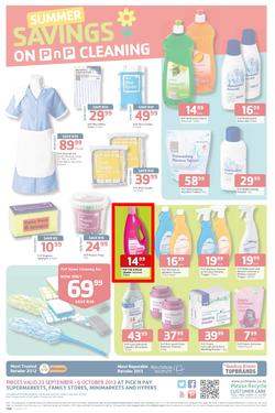 Pick N Pay : Summer Savings On Spring Cleaning (23 Sep - 6 Oct 2013), page 8