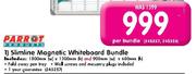 Parrot Slimline Magnetic Whiteboard Bundle