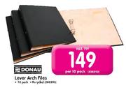 Donau Lever Arch Files-10 Pack