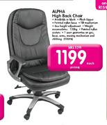 Alpha High Back Chair-Each