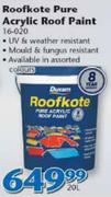 Duram Roofkote Pure Acrylic Roof Paint-20L