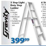 Gravity 5 Step Light Duty Step Ladder(HSL5)