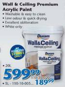 Duram Wall & Celling Premium Acrylic Paint-20L