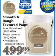 Earthtone Smooth & Rough Textured Paint-20L