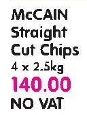 Mccain Straight Cut Chips-4X2.5Kg
