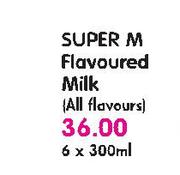 Super M Flavoured Milk (All Flavours)-6X300ml