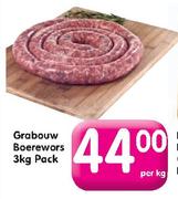 Grabouw Boerewors 3Kg Pack-Per Kg