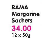 Rama Margarine Sachets-12X50g