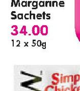 Rama Margarine Sachets -12X50g
