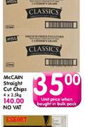 McCain Straight Cut Chips(No Vat)-2.5Kg Each