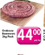 Grabouw Boerewors 3Kg Pack-Per Kg