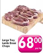 Large Tray Lamb Braai Chops-Per kg pack