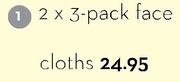 2X3-Pack Face Cloths