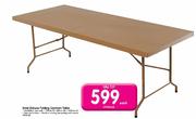 Steel Deluxe Folding Canteen Table-Each