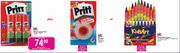 Pritt Multi Pack Glue Stick Plus Pritt No More Scissors Or Jumbo Wax Crayans-Per Bundle