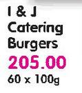 I & J Catering Burgers-60 x 100gm