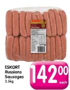 Eskort Russians Sausages-2.5kg Each