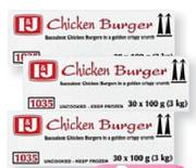 I&J Chicken Burgers-Each