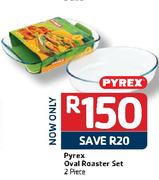 Pyrex Oval Roaster Set-2 Piece