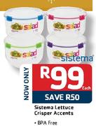 Sistema Lettuce Crisper Accents-Each