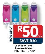 Cool Gear Pure Squeeze Water Filter Bottle-260Z Each