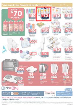 Pick N Pay KZN : Save On All Your Festive Favourites (19 Nov - 1 Dec 2013), page 8