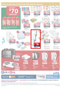 Pick N Pay KZN : Save On All Your Festive Favourites (19 Nov - 1 Dec 2013), page 8