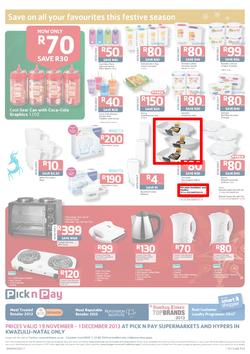 Pick N Pay KZN : Save On All Your Festive Favourites (19 Nov - 1 Dec 2013), page 8