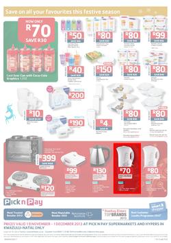 Pick N Pay KZN : Save On All Your Festive Favourites (19 Nov - 1 Dec 2013), page 8