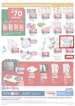 Pick N Pay KZN : Save On All Your Festive Favourites (19 Nov - 1 Dec 2013), page 8